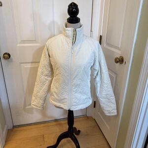 IVORY QUILTED PUFFER COAT White Sierra Women’s Size M Winter Coat